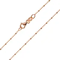 Cavill - Zilveren Ketting 925 Sterling Zilver Rosé Verguld - 45 cm Fijne Minimalistische Damesketting met Karabijnsluiting Elegant Design