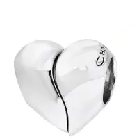 Cavill - 925 Sterling Zilveren Hart Hanger - Monosono Collection - Elegante Glanzend Gepolijste Zilveren Hanger Dames 10x9.5 mm