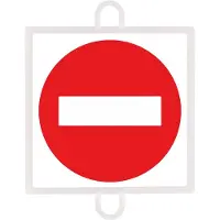 Softee Verkeersbordverbod nr. 1 (verkeerde weg)