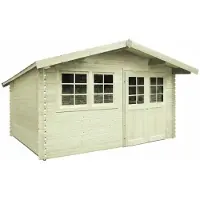 Solid Superia Traditional Visp Tuinhuis - Vurenhout - Geïmpregneerd - 418x388cm