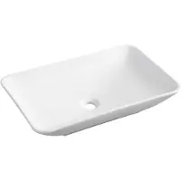 Bally Karé Opzetwastafel 58x36x11,5cm Mat Wit