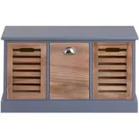 Idimex Bank TRIENT in grijs/naturel, 3 lades