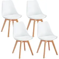 Idimex Eetkamerstoelen ABBY, set van 4 – wit