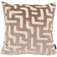 NOVÉE Elegance beige | 45 x 45 cm | kussenhoes | velvet/polyester