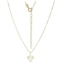 Cavill - Zilveren Halsketting - 925 Sterling Zilver Verguld - Filigrain Design - Verstelbaar 45-50 cm - Elegant - Dames Ketting