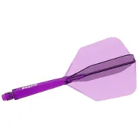 Cuesoul ROST 77 Transparent Purple Big Wing - Dart Flights
