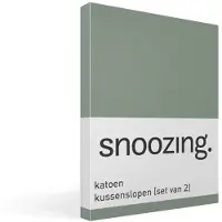 Snoozing katoen kussenslopen (set van 2) - Katoen - 60x70 cm - Groen
