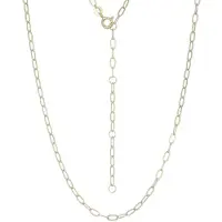 Cavill - Vergulde Zilveren Ankerketting - 925 Sterling Zilver - Verstelbaar 40,5-48 cm - Elegante Gouden Glans - Damessieraad