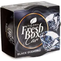 Paloma Auto Luchtverfrisser voor Bekerhouder - Fresh box - Black Diamond - 25 g 1 Stuks [P20217]