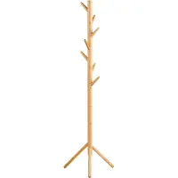 Artichok Guss Bamboe Kapstok Naturel - Staand - 7 Haken - Hal - 163 x 50 cm