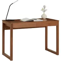 Idimex NOAH bureau van massief hout in kastanje, met 2 laden, grenen bureau in een eenvoudig Scandinavisch ontwerp