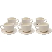 Kare design Koffiekoppen Organic creme (6/set)