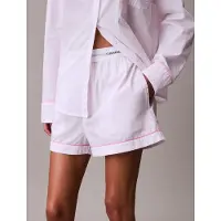 Calvin Klein - Poplin Short - Wit/Roze Gestreept - S