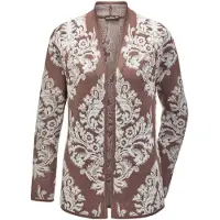 Goldner Jacquardvest Jacquardvest met glanzende garens