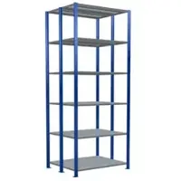 Schulte Lagertechnik - Dubbele legbordstellingen. Type 250 kg - 2500x1000x2x400 mm, 12 legborden