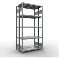 Schulte Lagertechnik - Dubbel legbordstelling. Type 250 kg - 2000x1000x2x300 mm, 10 schappen