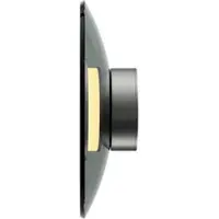 Paul Neuhaus Wandlamp Pure Moon Ø 32cm - platin met smoke glas