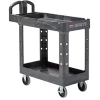 Rubbermaid Brute multifunctionele trolley, tot 227 kg, 4 zwenkwielen, B 990 x D 457 x H 844 mm, zwart