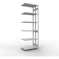 Schulte Lagertechnik Insteeksysteem voor dubbele rekken, MULTIPlus250, 3000x1000x(2x300) mm, 14 legborden, gegalvaniseerd