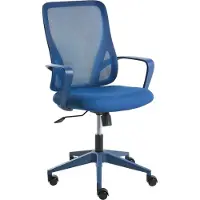 Beliani LUMA - Bureaustoel - Blauw - Mesh