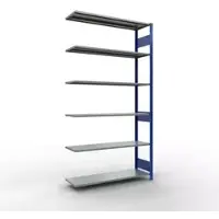 Schulte Lagertechnik - Aanbouwsysteem zonder schroeven - 2500x1300x400 mm, type 150 kg