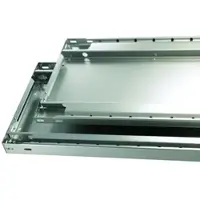 Schulte Lagertechnik MULTIplus250 rekken zonder schroeven, basisrek, 5 legborden, 2000 x 1000 x 500 mm, 250 kg, RAL 7035 lichtgrijs