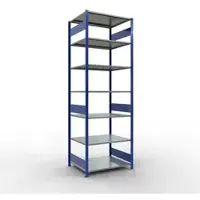 Schulte Legbordstelling MULTIplus150 - 7 legborden - L 1000 x B 600 x H 3000 mm - draagvermogen 150 kg - gentiaanblauw RAL 5010