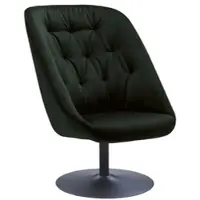 Meet by Paperflow draaistoel SCOOP, polyurethaanschuim, tot 120 kg, staal & polyester, zwart & groen