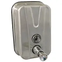 Creavit Aqua blue zeepdispenser chroom