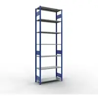 Schulte Legbordstelling MULTIplus150 - 7 legborden - L 1000 x B 400 x H 3000 mm - draagvermogen 150 kg - gentiaanblauw RAL 5010