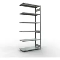 Schulte Insteekstelling MULTIplus250 Express - aanbouwsectie - B 1300 x D 600 x H 3000 mm - 7 legborden - draagvermogen 250 kg - staal - verzinkt