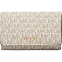 Michael Kors Portemonnee bruin / pasteelgeel / goud