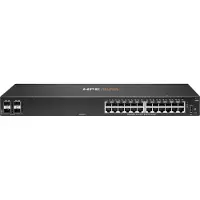 HP Aruba Networking CX 6000 24-poorts switch, 10M/100M/1G, 4 SFP-poorten, 1G, beheerd, L3, Gigabit Ethernet (10/100/1000), voor montage in een rack, 1U