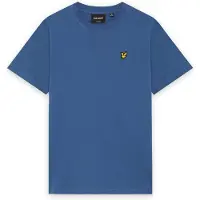 Lyle & Scott Jongens Polo's & T-shirts Plain T-shirt - Blauw - Maat 140/146