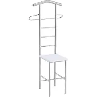 Idimex Kapstok Silent valet JIVO in wit 53 cm breed met kleerhanger Kapstok