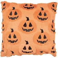 Clayre & Eef Sierkussen Overig 45x45 cm Oranje Synthetisch Herfst decoratie
