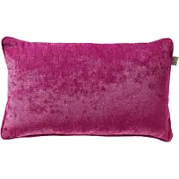 Dutch decor LEWY - sierkussen 30x50 cm - glansvelours - Festival Fuchsia - roze - Inclusief binnenkussen - Luxe kussens voor woonkamer & bank