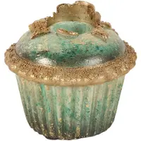Baroque - Kandelaar - Kandelaar Cake 7,5 cm - Blauw - Resin - 7.5x8x8 - Polyresin