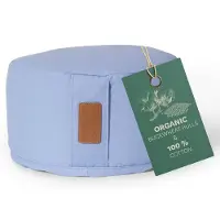 #DoYourYoga - Yoga kussen - »Vishnu« - rond meditatiekussen met bio-organische boekweit schalen vulling - H:15cm, diam.30cm - paars
