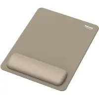 Fellowes Breyta XL muismat, met polssteun en Microban bescherming, rubber, L 280 x B 210 x H 17,5 mm, zand beige
