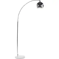 Beliani PAROO - Staande lamp - Zilver - Metaal