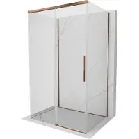 Mexen Rox-3S 3-zijdige schuifdouchecabine 160 x 95 , transparant, roze goud - 8C2-160-095-60-00-3S