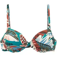 Buffalo Bikinitop lichtblauw / olijfgroen / donkerrood / wit