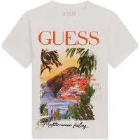 GUESS Shirt donkergroen / kreeft / zwart / offwhite