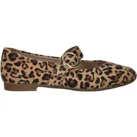 Remonte Ballerina met riempjes donkerbeige / zwart