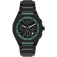 Armani Exchange Analoog horloge 'Sync' groen / zwart