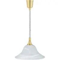 TRIO Hanglamp Series 3407 goud met mintglas