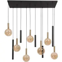 Lucide JOSIANE - Hanglamp - 7xG9 - Zwart | Vibes