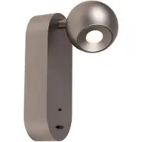Lucide Wandlamp bol Montana design grijs