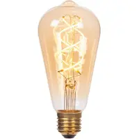 Lucide ST64 - Filament lamp - Ø 6,4 cm - LED 3 StepDim (Memory) - E27 - 1x4,9W 2200K - Amber